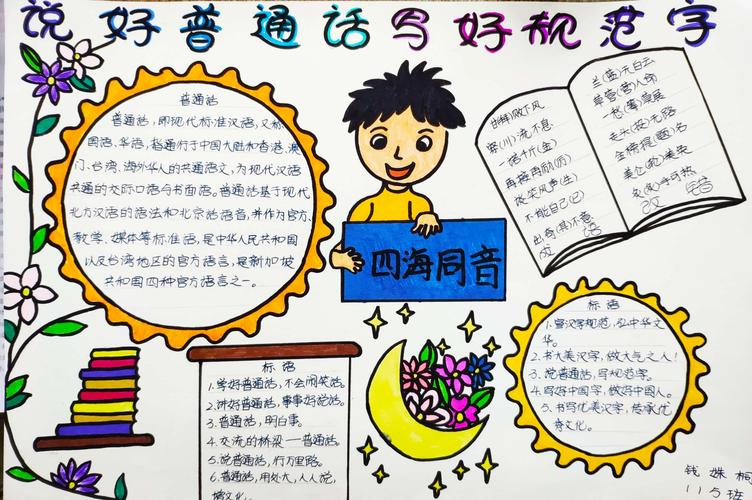 中枢小学115班语言文字规范化建设手抄报优秀作品集