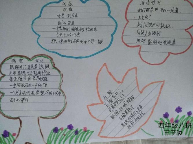 四年级语文简单古诗词手抄报四年级语文手抄报