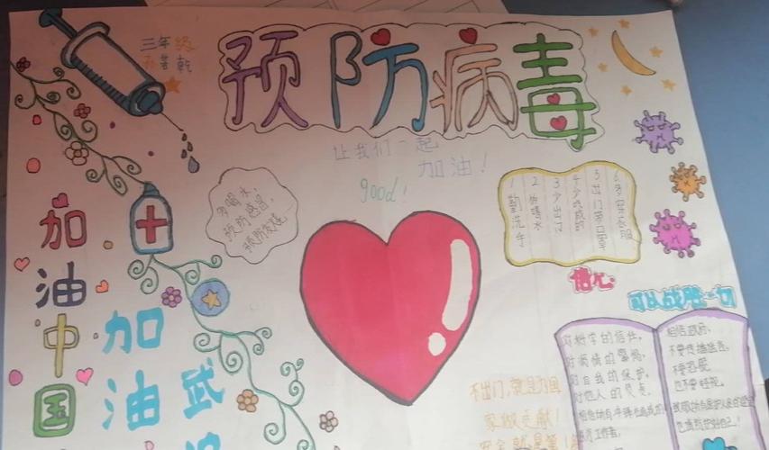 县姬村学区正庄中心小学的学生们也用画笔绘制出了一幅幅生动的手抄报
