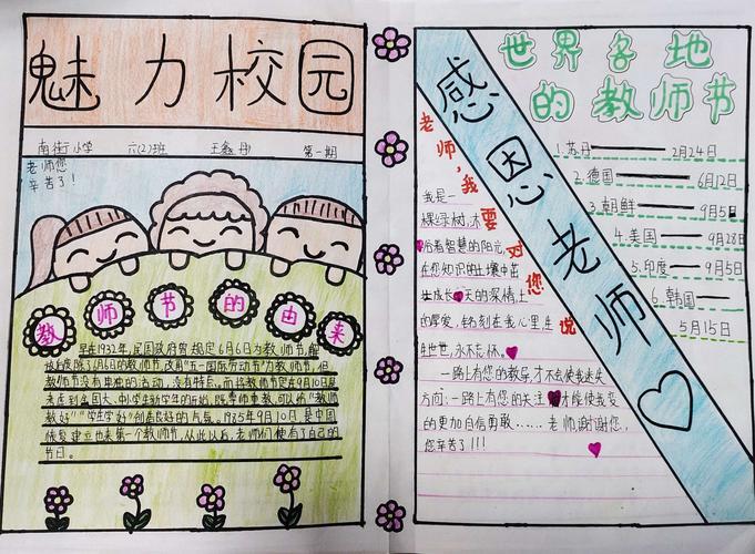 小学六年级关于教师节的手抄报小学六年级手抄报