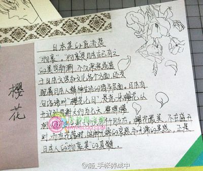 日本手抄报最美的樱花中学生手抄报优习英-158kb