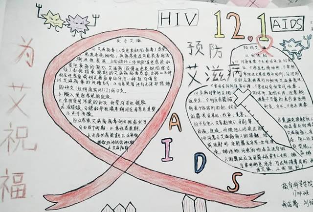121世界艾滋病日手抄报图简单又好看