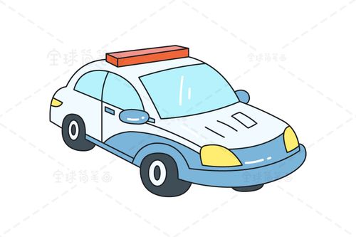 警车最简单的画法图片