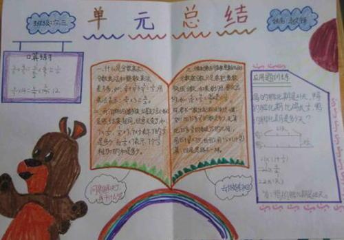 四年级上册手抄报四年级思维导图手抄报 四年级手抄报中国神话故事