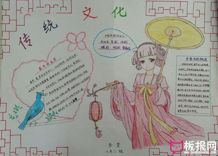 中华传统文化手抄报传统文化的继承