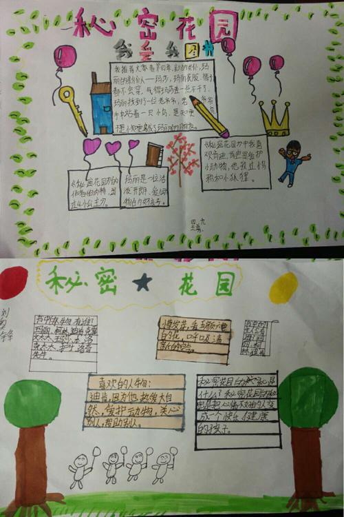 四年级九班《秘密花园》的阅读手抄报