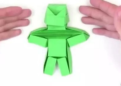 折纸机器人的步骤教程