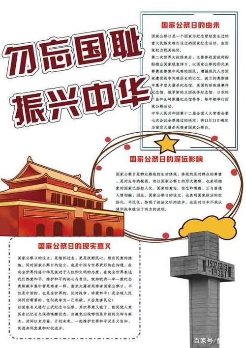 12月13日南京大屠杀国家公祭日这些手抄报有你需要的吗