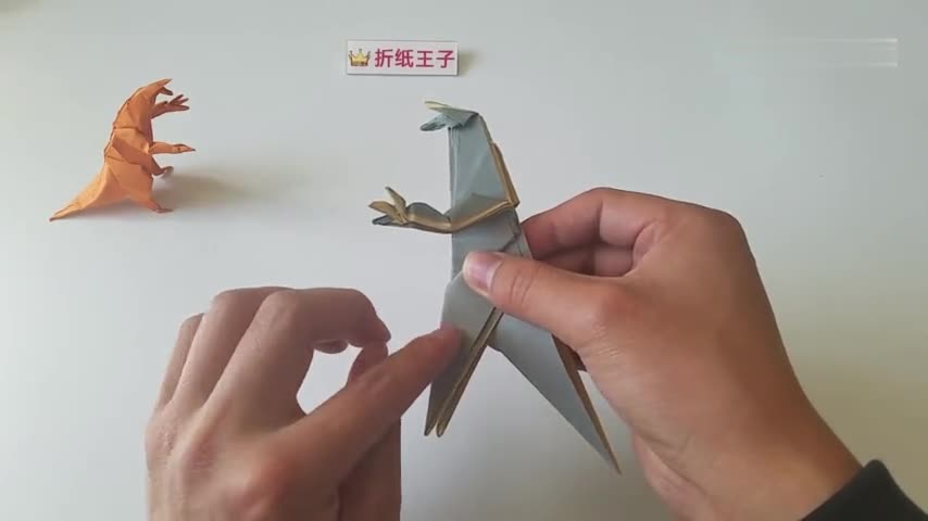 折纸王子镰刀龙5折纸恐龙大全详细视频教程
