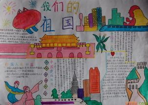手抄报 孩子们拿起彩笔用一幅幅手抄报表达了对祖国母亲的美好祝福.