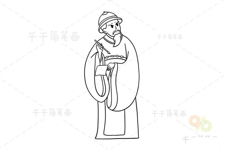人物简笔画 元代农学家 王祯简笔画 王祯是中国古代著名的四大农学家