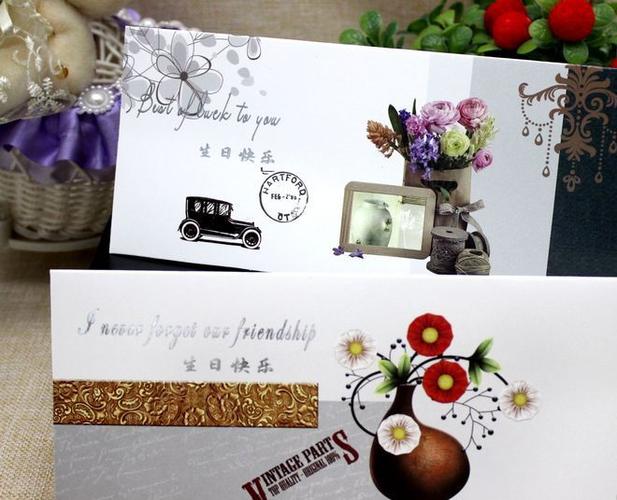 贺卡批发 创意三八妇女节母亲节贺卡生日祝福卡片12种图案带信封