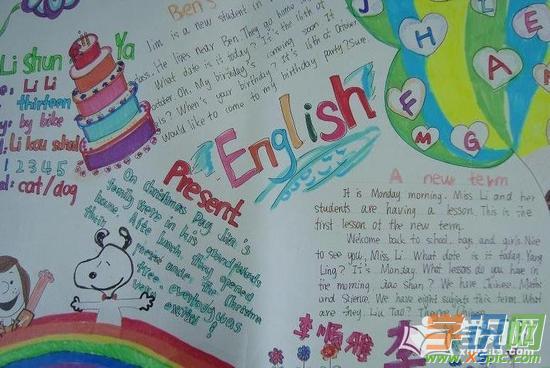 五年级英语    很多学生都想轻松快乐的学习英语其实做英语手抄报