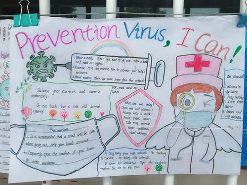 夜村中学英语疫情手抄报活动 写美篇      为帮助学生了解疫情防控