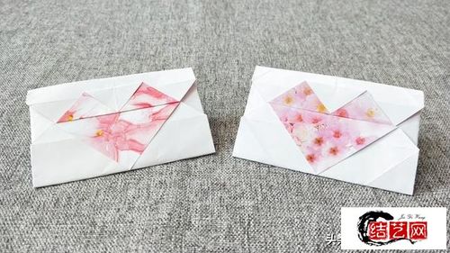 简单爱心信封折纸图解用折纸方式来折出不同款式的心形折纸是很多